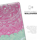 Green and Pink Tribal v3 - Full Body Skin Decal for the Apple iPad Pro 12.9", 11", 10.5", 9.7", Air or Mini (All Models Available)