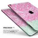 Green and Pink Tribal v3 - Full Body Skin Decal for the Apple iPad Pro 12.9", 11", 10.5", 9.7", Air or Mini (All Models Available)