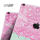 Green and Pink Tribal v3 - Full Body Skin Decal for the Apple iPad Pro 12.9", 11", 10.5", 9.7", Air or Mini (All Models Available)