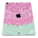 Green and Pink Tribal v3 - Full Body Skin Decal for the Apple iPad Pro 12.9", 11", 10.5", 9.7", Air or Mini (All Models Available)