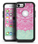 Green and Pink Tribal v3 - iPhone 7 or 8 OtterBox Case & Skin Kits