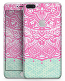 Green and Pink Tribal v3 - Skin-kit for the iPhone 8 or 8 Plus