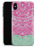 Green and Pink Tribal v3 - iPhone X Clipit Case
