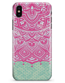 Green and Pink Tribal v3 - iPhone X Clipit Case