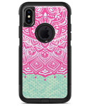 Green and Pink Tribal v3 - iPhone X OtterBox Case & Skin Kits