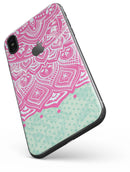 Green and Pink Tribal v3 - iPhone X Skin-Kit