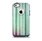 Green and Purple Dyed Textile Skin for the iPhone 5c OtterBox Commuter Case