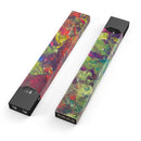 Green and Red Wet Oil Paint Canvas - Premium Decal Protective Skin-Wrap Sticker compatible with the Juul Labs vaping device
