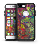 Green and Red Wet Oil Paint Canvas - iPhone 7 or 7 Plus Commuter Case Skin Kit