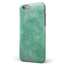Green and Silver Watercolor Diagonal Stripes iPhone 6/6s or 6/6s Plus 2-Piece Hybrid INK-Fuzed Case