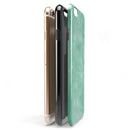 Green and Silver Watercolor Diagonal Stripes iPhone 6/6s or 6/6s Plus 2-Piece Hybrid INK-Fuzed Case