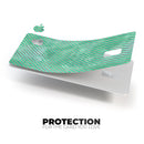 Green and Silver Watercolor Diagonal Stripes - Premium Protective Decal Skin-Kit for the Apple Credit Card