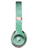 Green and Silver Watercolor Diagonal Stripes Full-Body Skin Kit for the Beats by Dre Solo 3 Wireless Headphones