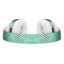 Green and Silver Watercolor Diagonal Stripes Full-Body Skin Kit for the Beats by Dre Solo 3 Wireless Headphones