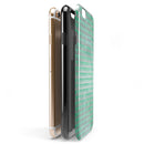 Green and Silver Watercolor Triangle Pattern iPhone 6/6s or 6/6s Plus 2-Piece Hybrid INK-Fuzed Case