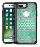 Green and Silver Watercolor Triangle Pattern - iPhone 7 Plus/8 Plus OtterBox Case & Skin Kits