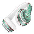 Green and Silver Watercolor Triangle Pattern Full-Body Skin Kit for the Beats by Dre Solo 3 Wireless Headphones