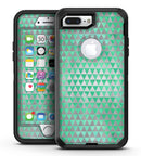 Green and Silver Watercolor Triangle Pattern - iPhone 7 Plus/8 Plus OtterBox Case & Skin Kits