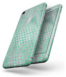 Green and Silver Watercolor Triangle Pattern - Skin-kit for the iPhone 8 or 8 Plus