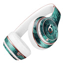 Green and Teal Floral Velvet Full-Body Skin Kit for the Beats by Dre Solo 3 Wireless Headphones