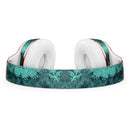 Green and Teal Floral Velvet Full-Body Skin Kit for the Beats by Dre Solo 3 Wireless Headphones