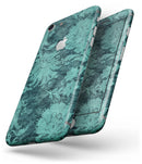 Green and Teal Floral Velvet - Skin-kit for the iPhone 8 or 8 Plus