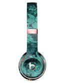 Green and Teal Floral Velvet v2 Full-Body Skin Kit for the Beats by Dre Solo 3 Wireless Headphones