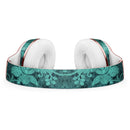 Green and Teal Floral Velvet v2 Full-Body Skin Kit for the Beats by Dre Solo 3 Wireless Headphones