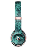 Green and Teal Floral Velvet v3 Full-Body Skin Kit for the Beats by Dre Solo 3 Wireless Headphones