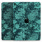 Green and Teal Floral Velvet v3 - Full Body Skin Decal for the Apple iPad Pro 12.9", 11", 10.5", 9.7", Air or Mini (All Models Available)