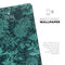 Green and Teal Floral Velvet v3 - Full Body Skin Decal for the Apple iPad Pro 12.9", 11", 10.5", 9.7", Air or Mini (All Models Available)
