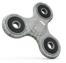 Green and White Chipped Woodgrain Full-Body Fidget Spinner Skin-Kit