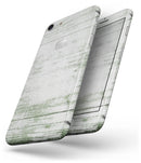 Green and White Chipped Woodgrain - Skin-kit for the iPhone 8 or 8 Plus