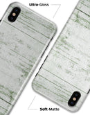 Green and White Chipped Woodgrain - iPhone X Clipit Case