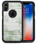 Green and White Chipped Woodgrain - iPhone X OtterBox Case & Skin Kits