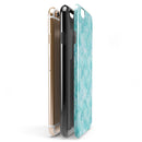 Green and White Watercolor Hearts Pattern iPhone 6/6s or 6/6s Plus 2-Piece Hybrid INK-Fuzed Case