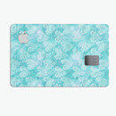 Green and White Watercolor Hearts Pattern - Premium Protective Decal Skin-Kit for the Apple Credit Card