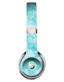 Green and White Watercolor Hearts Pattern Full-Body Skin Kit for the Beats by Dre Solo 3 Wireless Headphones