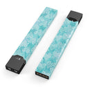 Green and White Watercolor Hearts Pattern - Premium Decal Protective Skin-Wrap Sticker compatible with the Juul Labs vaping device