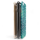 Green and White Watercolor Polka Dots iPhone 6/6s or 6/6s Plus 2-Piece Hybrid INK-Fuzed Case
