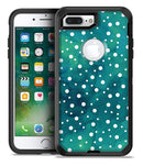 Green and White Watercolor Polka Dots - iPhone 7 Plus/8 Plus OtterBox Case & Skin Kits