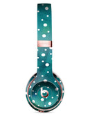 Green and White Watercolor Polka Dots Full-Body Skin Kit for the Beats by Dre Solo 3 Wireless Headphones