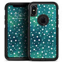 Green and White Watercolor Polka Dots - Skin Kit for the iPhone OtterBox Cases