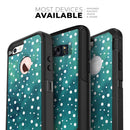 Green and White Watercolor Polka Dots - Skin Kit for the iPhone OtterBox Cases