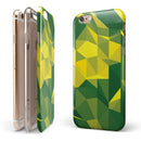 Green and Yellow Geometric Shapes iPhone 6/6s or 6/6s Plus 2-Piece Hybrid INK-Fuzed Case