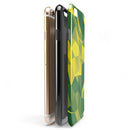 Green and Yellow Geometric Shapes iPhone 6/6s or 6/6s Plus 2-Piece Hybrid INK-Fuzed Case