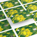 Green and Yellow Geometric Shapes - Premium Protective Decal Skin-Kit for the Apple Credit Card