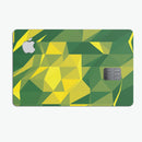 Green and Yellow Geometric Shapes - Premium Protective Decal Skin-Kit for the Apple Credit Card