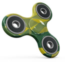 Green and Yellow Geometric Shapes Full-Body Fidget Spinner Skin-Kit