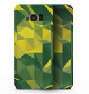 Green and Yellow Geometric Shapes - Samsung Galaxy S8 Full-Body Skin Kit